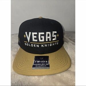 Fanatics Vegas Golden Knights NHL Snapback Hat Black/Gold
